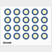 Vergina Sun Classic Glossy Round Sticker (Blatt)
