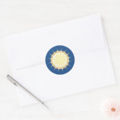 Vergina Sun Classic Glossy Round Sticker (Umschlag)