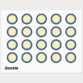 Vergina Sun Classic Glossy Round Sticker (Blatt)
