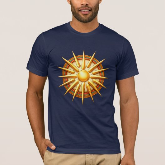 Vergina Sun Emblem – Ancient Macedonian Symbol T-Shirt (Vorderseite)