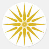 VERGINA SUN RUNDER AUFKLEBER (Vorderseite)