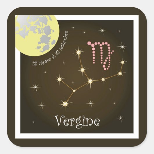 Vergine 23 agosto al 23 settembre Aufkleber (Vorderseite)