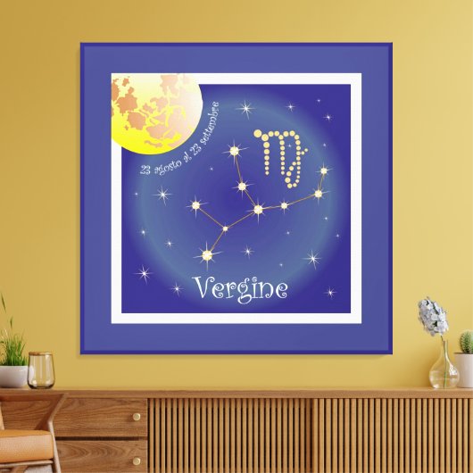 Vergine 23 agosto al 23 settembre Leinwand (Insitu (Wohnzimmer))