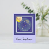 Vergine 23 agosto al 23 settembre Postkarte (Stehend Vorderseite)