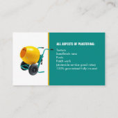 Vergipsen der Dienstleistungsunternehmenkarte Visitenkarte (Rückseite)