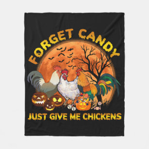 Vergiss Candy, gib mir einfach Hühner Fleecedecke