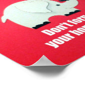 Vergiss deine Hausaufgaben nicht! Poster (Ecke)