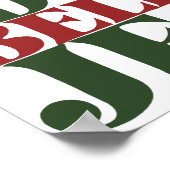 Vergiss den Weihnachtsmann, glauben Sie an Jesus Poster (Ecke)