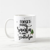 Vergiss den Weihnachtsmann Ich Frag einfach Opa Fu Kaffeetasse (Links)