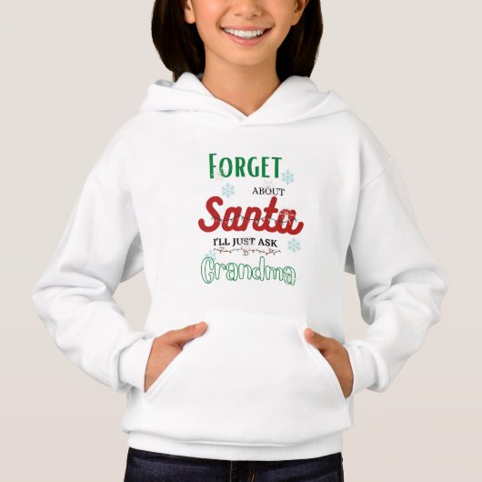 Vergiss den Weihnachtsmann, ich fragte einfach mei Hoodie (Vorderseite)