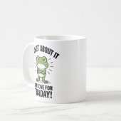 Vergiss es - Lustiger Frosch-Wortwitz Kaffeetasse (Vorderseite Links)