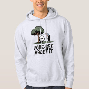 Vergiss Es – Lustiger Golf-Cartoon mit Baum  Hoodie