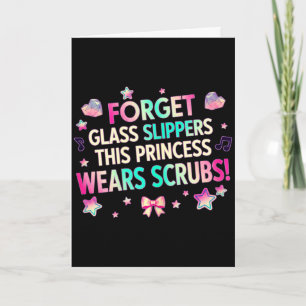 Vergiss Glas Schuhe, diese Prinzessin trägt OP-Kle Karte