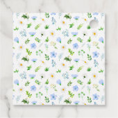 Vergiss-Me-Nots Daisies Floral Wedding Vielen Dank Geschenkanhänger (Rückseite)