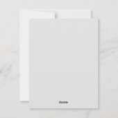 Vergiss mich einfach nicht Blume Muttertagskarte Feiertagskarte (Rückseite)