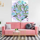 Vergiss mich nicht - Alzheimer-Bewusstsein Leinwanddruck (Insitu (Wohnzimmer))