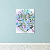 Vergiss mich nicht - Alzheimer-Bewusstsein Leinwanddruck (Insitu (Holzboden))