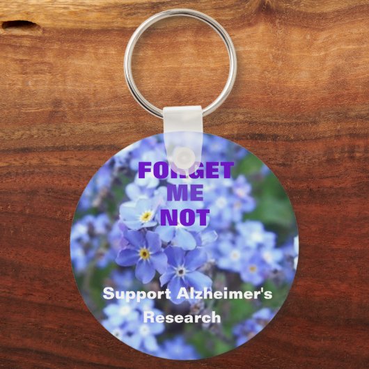 Vergiss mich nicht Alzheimer-Schlüsselanhänger Schlüsselanhänger (Vorderseite)