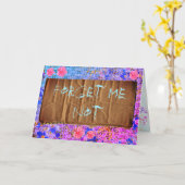 Vergiss mich nicht "Beggar Style Card" Karte (Gelbe Blume)