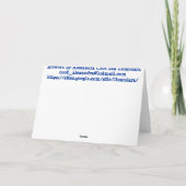 Vergiss mich nicht "Beggar Style Card" Karte (Rückseite)