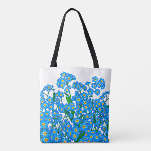 Vergiss mich nicht, blaue Blume Zeichnend, Naturli Tasche