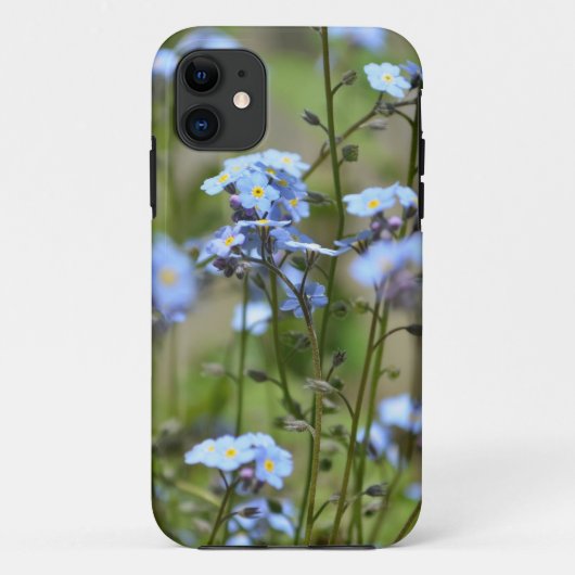 Vergiss mich nicht Blue Floral Phone Case (Rückseite)