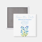 Vergiss mich nicht Blue Floral Spring Rustikale Ho Magnet (Vorderseite/Rückseite)