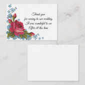 Vergiss mich Nicht Blume danke Ihnen Karten (Vorne/Hinten)