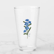 Vergiss mich nicht Blume Glass Tumbler