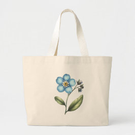 Vergiss mich nicht Blume Jumbo Stoffbeutel