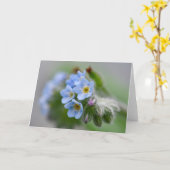 Vergiss mich nicht Blume Karte (Gelbe Blume)