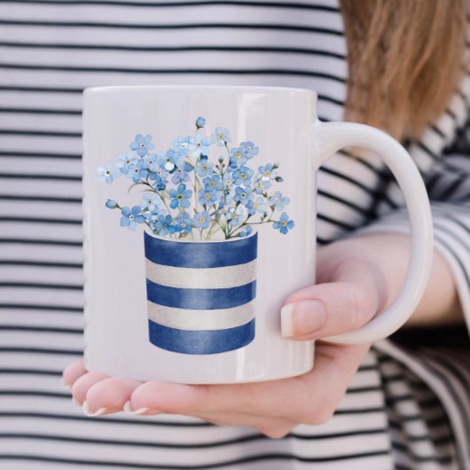 Vergiss mich nicht Blume Lover Keramik Kaffeetasse