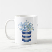 Vergiss mich nicht Blume Lover Keramik Kaffeetasse (Links)