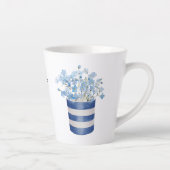 Vergiss mich nicht Blume Lover Keramik Milchtasse (Rechts)