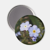 Vergiss mich nicht Blume Magnet (Vorderseite/Rückseite)