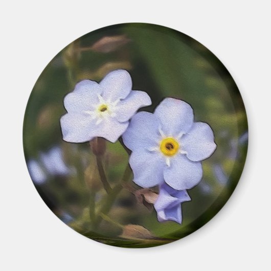 Vergiss mich nicht Blume Magnet (Vorne)