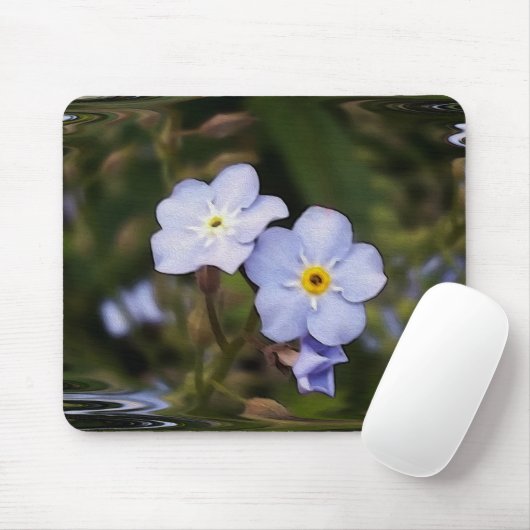 Vergiss mich nicht Blume Mousepad (Mit Mouse)
