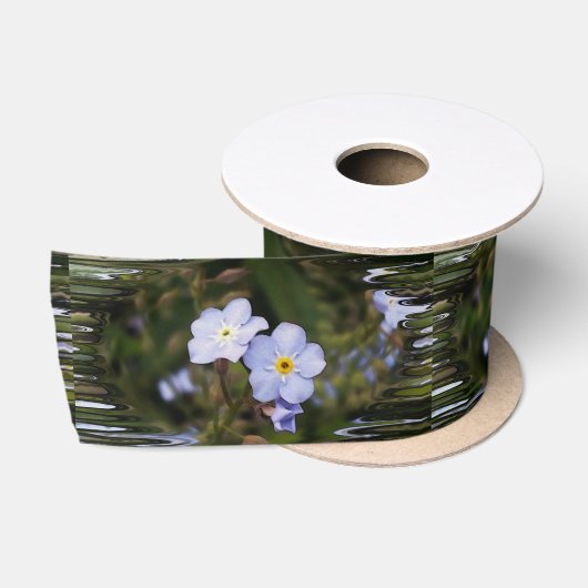 Vergiss mich nicht Blume Satinband (Spule)