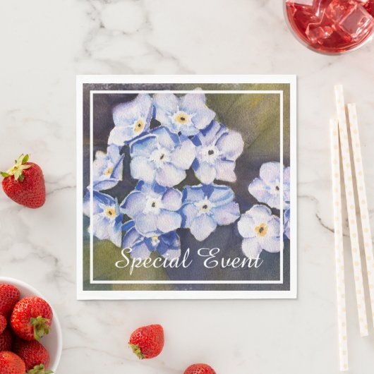 Vergiss mich nicht Blume Serviette (Beispiel)