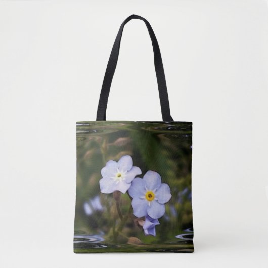 Vergiss mich nicht Blume Tasche (Vorderseite)
