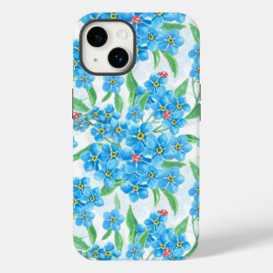 Vergiss mich nicht Blume und Ladybugs Case-Mate iPhone 14 Hülle