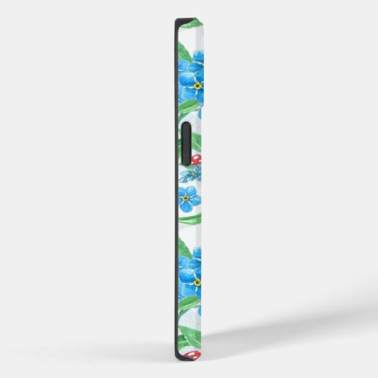 Vergiss mich nicht Blume und Ladybugs Case-Mate iPhone Hülle (Rückseite / Rechts)