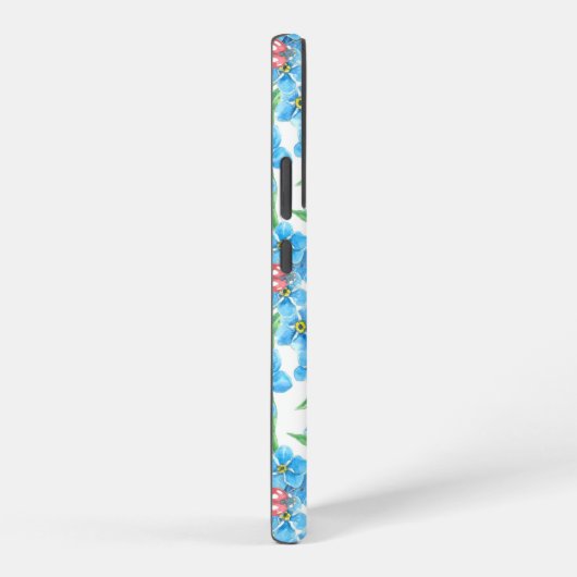 Vergiss mich nicht Blume und Ladybugs Samsung Galaxy Hülle (Rechte Seite)