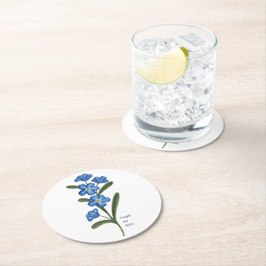 Vergiss mich nicht Blume Untersetzer (Vor Ort)