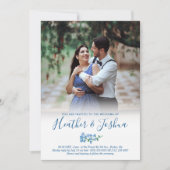 Vergiss mich nicht - Foto Hochzeit Einladung (Vorderseite)