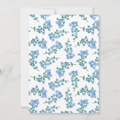 Vergiss mich nicht - Foto Hochzeit Einladung (Rückseite)