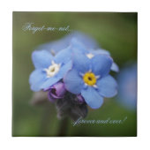 Vergiss mich nicht für immer und immer! fliese (Vorderseite)