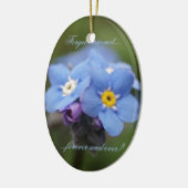 Vergiss mich nicht für immer und immer! keramikornament (Links)