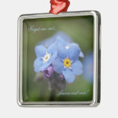 Vergiss mich nicht für immer und immer! ornament aus metall (Links)