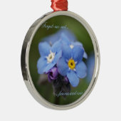 Vergiss mich nicht für immer und immer! silbernes ornament (Rechts)